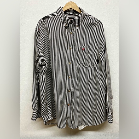 Ariat Like New Men's FR Edmond Work Shirt - Size XXL - Picture 10 of 11